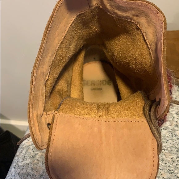 Suede lace up boots - with removable ankle warmers - Picture 5 of 6